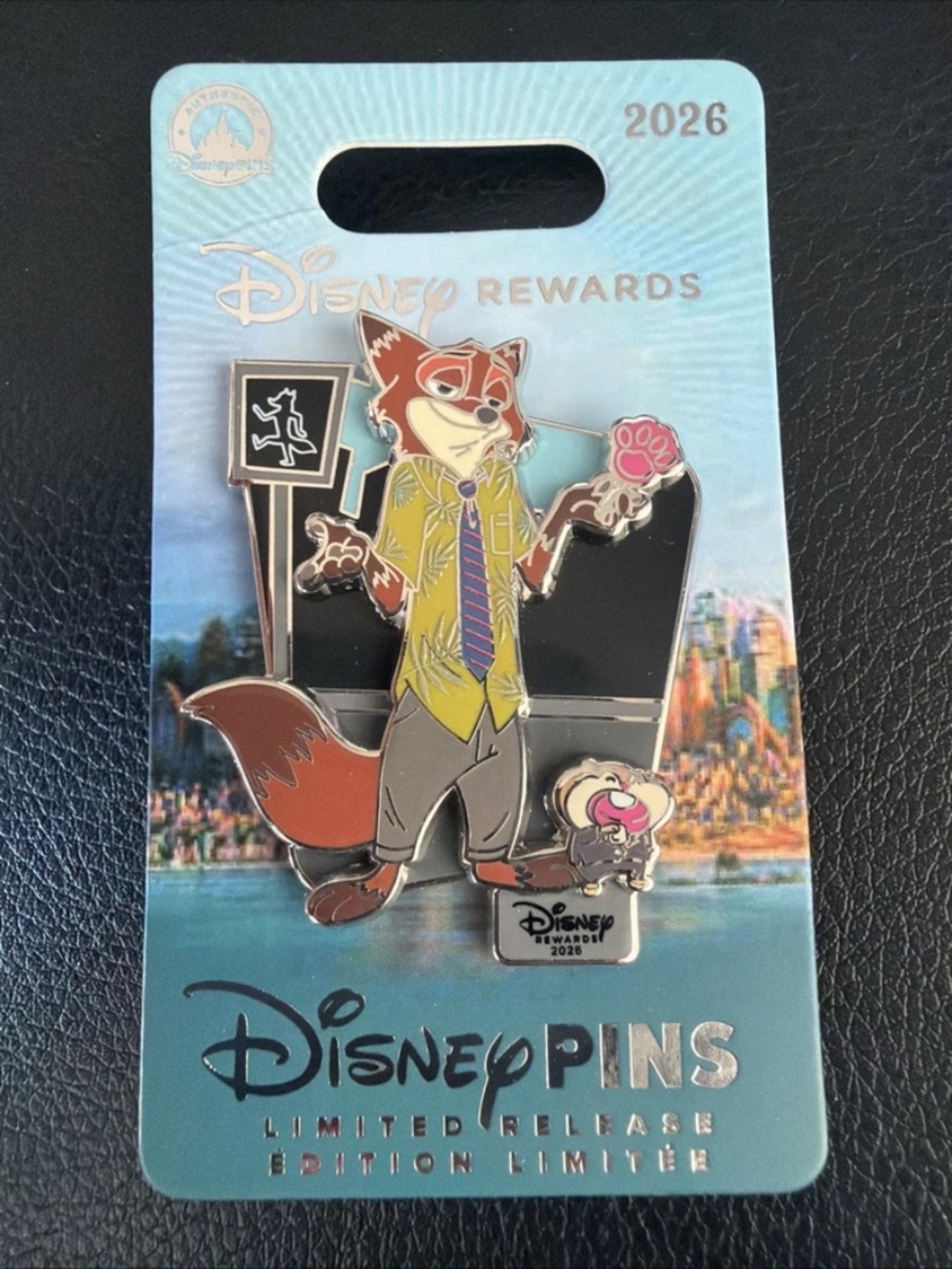 Nick Wilde Zootopia Disney Visa Cardholder Rewards Exclusive 2026 Pin Limited